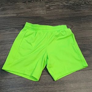 Little Boys Neon Green Active Shorts